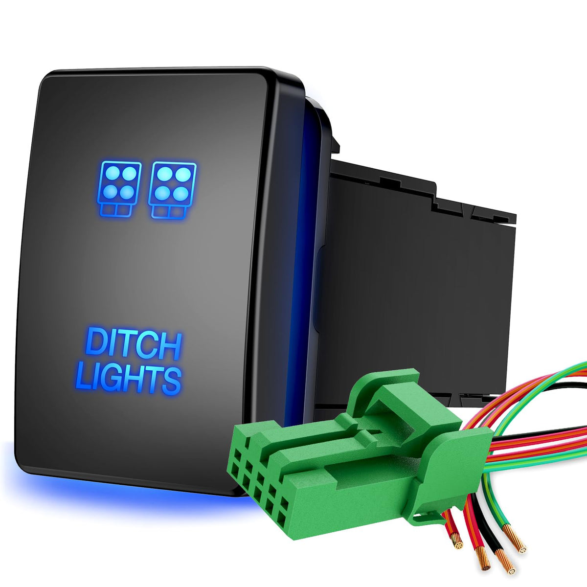 Nilight Interruptor de Botón para Luces Antiniebla 12V con Cableado - LUCES DE ZANGA