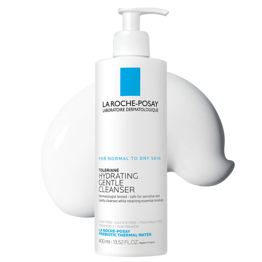 La Roche-Posay Toleriane Hydrating Gentle Face Wash Cleanser for Normal to Dry Sensitive Skin, 13.5 fl. oz., 0.9625 pounds, 400 mililitro, 1