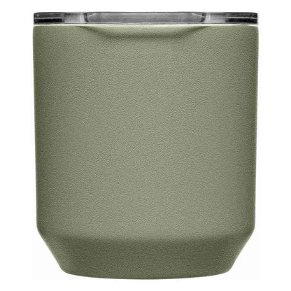 CamelBak Horizon - Vaso de 10 onzas para rocas, vaso de cóctel, acero inoxidable aislado, tapa de tres modos, musgo