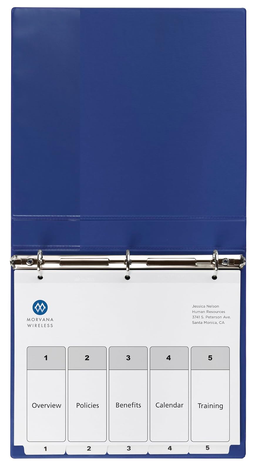 Avery 11821 - Divisores de 5 pestañas para carpetas de 3 anillos, tabla de contenido personalizable, pestañas blancas clásicas, 6 juegos