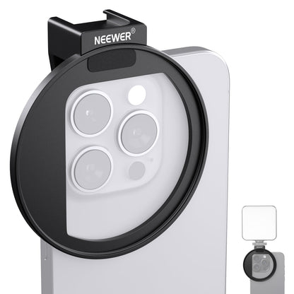 NEEWER Filtro CPL 67mm con Clip para Celular y Zapata Fría - Anillo Adaptador