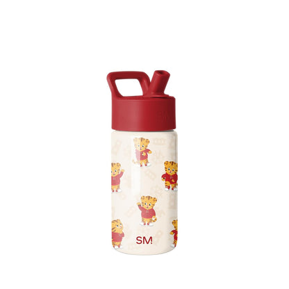 Simple Modern Summit Botella de Agua Infantil con Popote, Acero Inoxidable Aislado, 0.4-0.5 L - Daniel Tiger: Bailes - 0.4 Litros