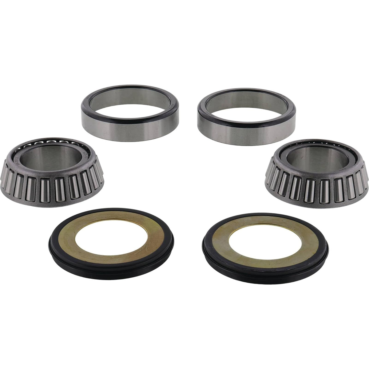 All Balls Racing Kit de Sellado de Rodamiento 22-1024 | Compatible para BMW Hyosung Sherco Suzuki Yamaha, 2 sellos, 2 rodamientos cónicos