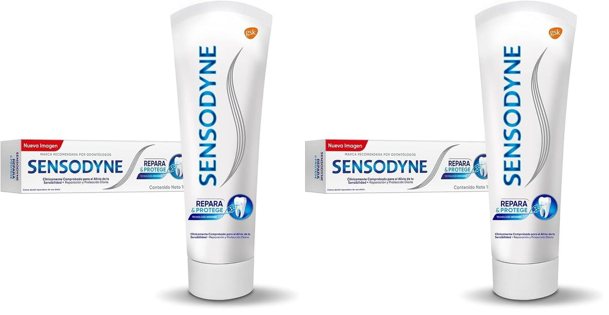 Sensodyne Repara & Protege Pasta Dental para dientes sensibles, 100g (Paquete de 2)