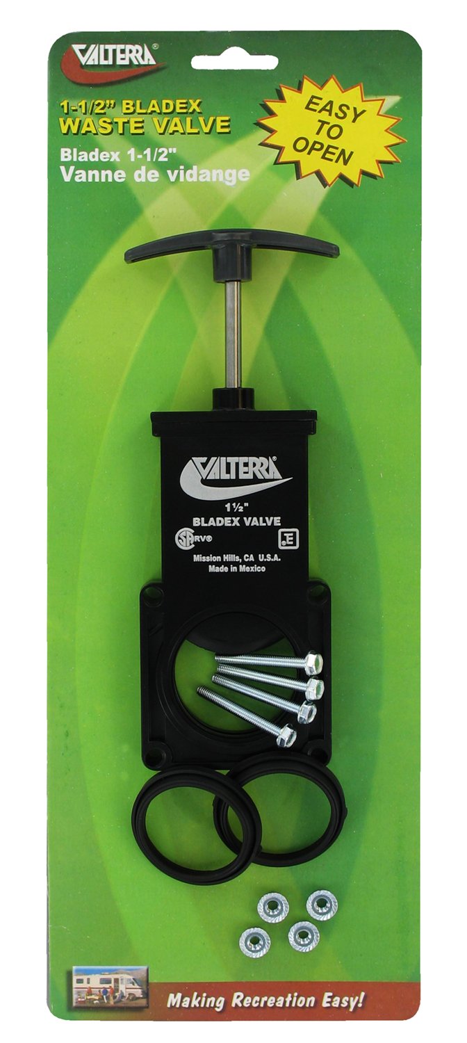Valterra T1001VP Bladex Cuerpo de válvula de residuos de 1-1/2 Pulgadas, Color Negro