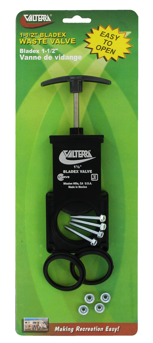 Valterra T1001VP Bladex Cuerpo de válvula de residuos de 1-1/2 Pulgadas, Color Negro