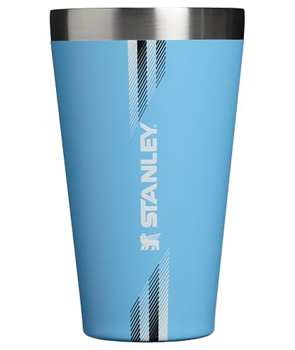 Stanley Adventure Stacking Beer Pint Azul Claro 473ml | Acero inoxidable, aislamiento al vacío, diseño apilable, Country Collection