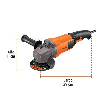 Truper ESMA-4-1/2A10, Esmeriladora angular 4-1/2" 1300 W profesional
