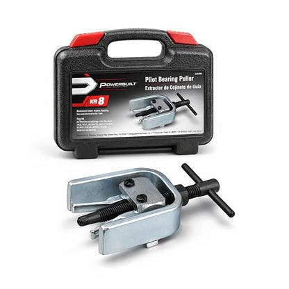Powerbuilt 648619 - Extractor de rodamientos piloto, quitar rodamientos y bujes, reparación de automóviles extranjeros y domésticos, funda de almacenamiento - Plata