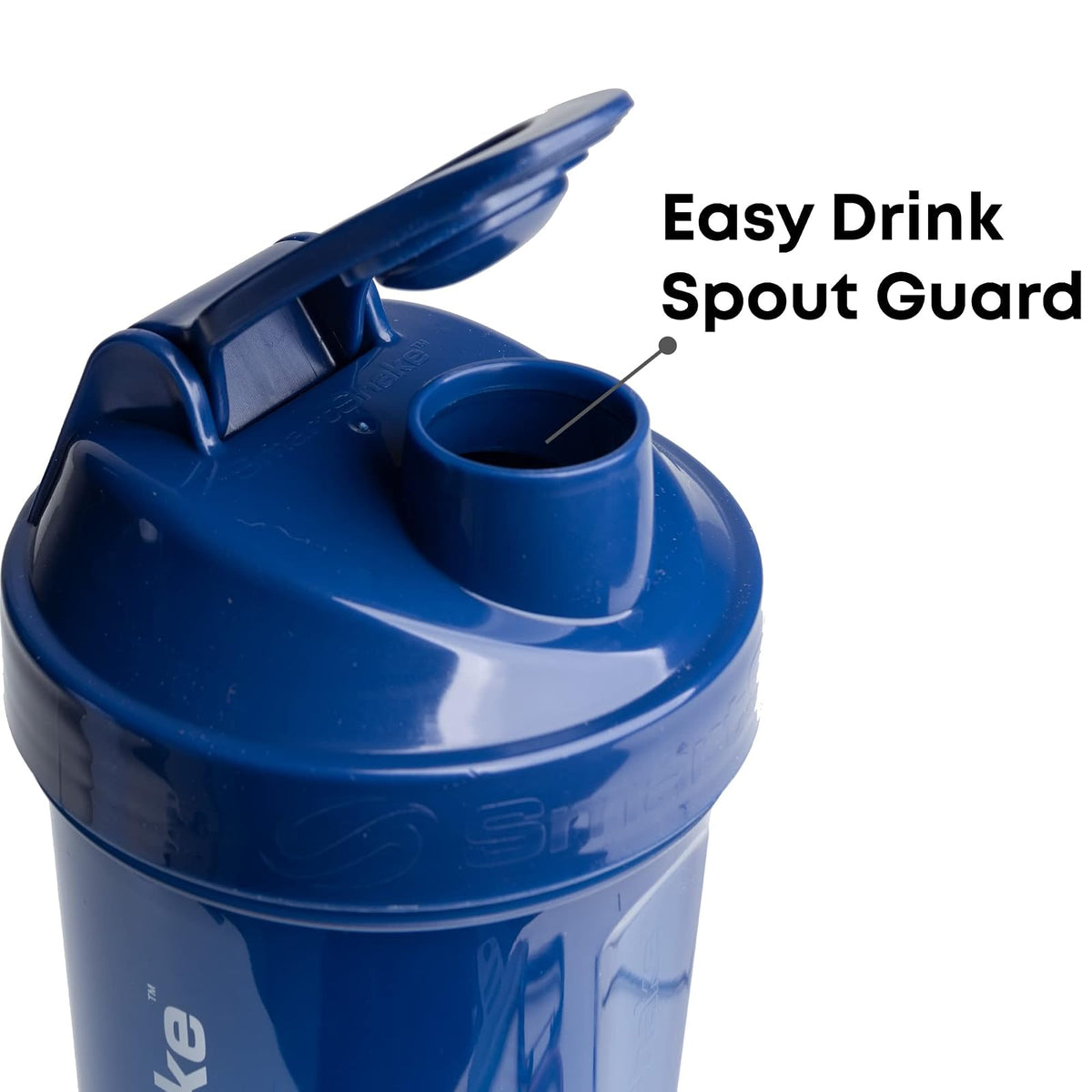 SmartShake LITE Azul Marino 1000ml, Botella Mezcladora de Proteínas, Libre de BPA