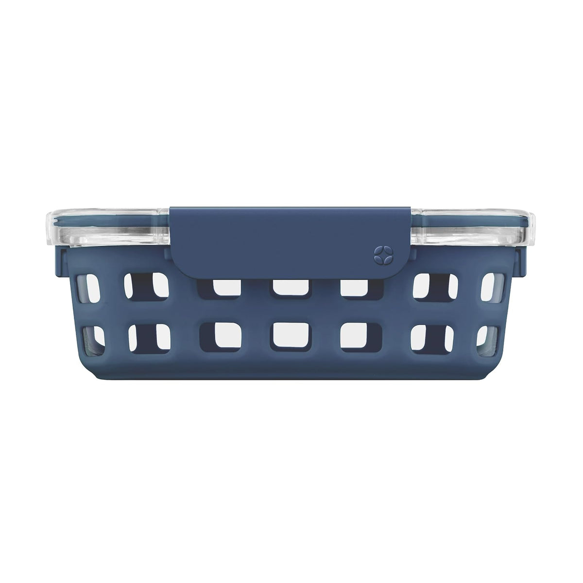 Ello Duraglass Recipiente de Vidrio 5 Tazas Almacenamiento Alimentos | Recipiente de vidrio de 5 tazas con funda de silicona, tapa a prueba de fugas, apto para microondas, congelador y lavaplatos