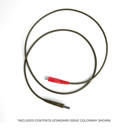 Skullcandy Line Cable Cargador USB C de 60 W USB C a USB C con Carga Rápida para iPad/Mini/Pro/Air, Macbook Pro, Samsung Galaxy, Switch, 4 Pies, Azul/Verde