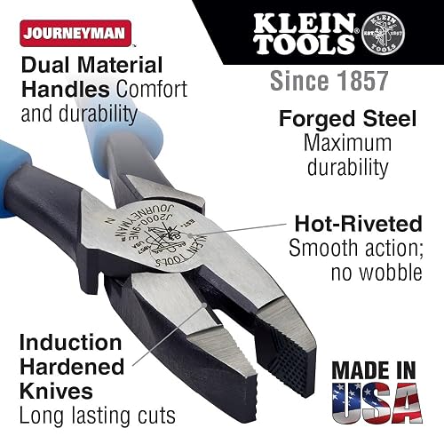KLEIN TOOLS J2000-9NE | Pinza De Electricista | 9-1/2" | Alta Potencia