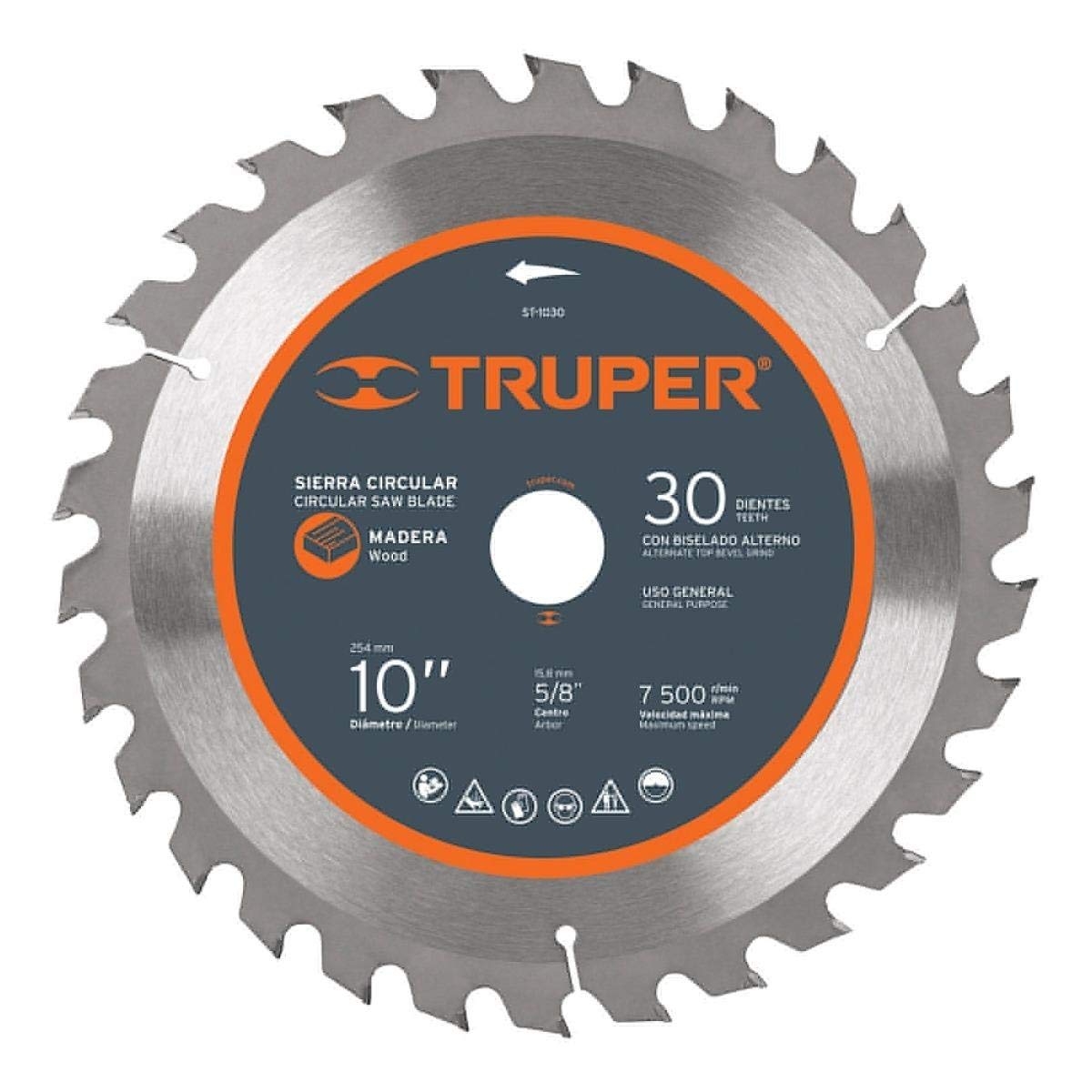 Truper Disco de Sierra para Madera 10 pulg - 30 dpp