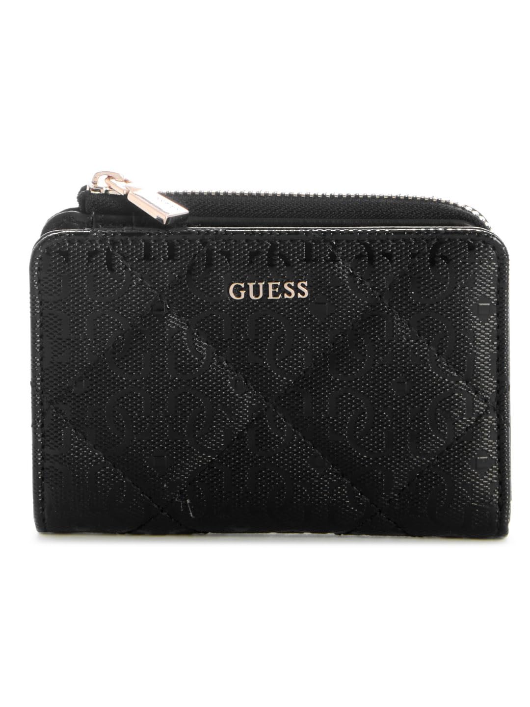 CARTERA GUESS LIBBY SLG ZIP AROUND CARD CASE MUJER NEGRO GG9912156-BLA