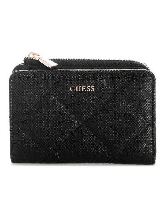 CARTERA GUESS LIBBY SLG ZIP AROUND CARD CASE MUJER NEGRO GG9912156-BLA