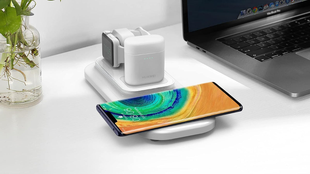 QuikCell Trio 3 in 1 Wireless Charging Pad - White