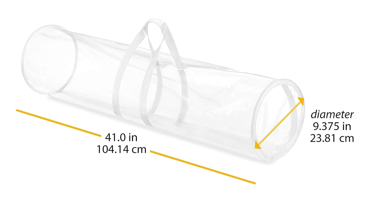 Whitmor Organizador de Regalo de 41 Pulgadas, Transparente, Blanco