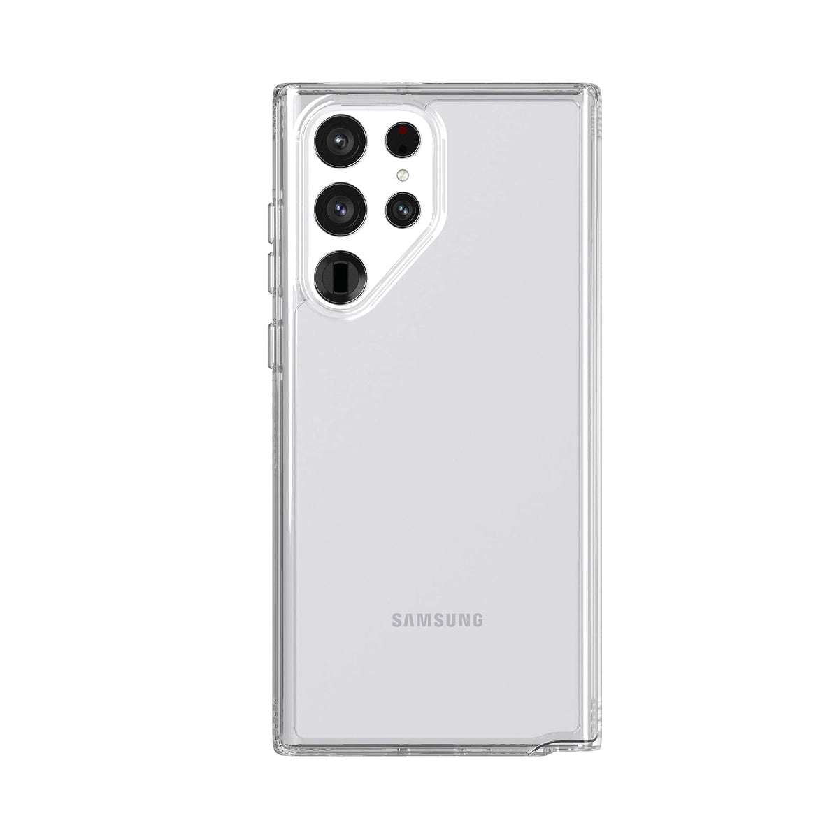 tech21 EVO Clear - Funda Transparente para Samsung Galaxy S22 Ultra - Funda Protectora y Transparente con protección contra caídas múltiples de 12 pies
