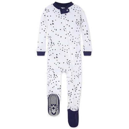 Burt's Bees Baby Pijama Cierre de Cremallera Algodón Orgánico - 18 Meses - Estampado Animal Print