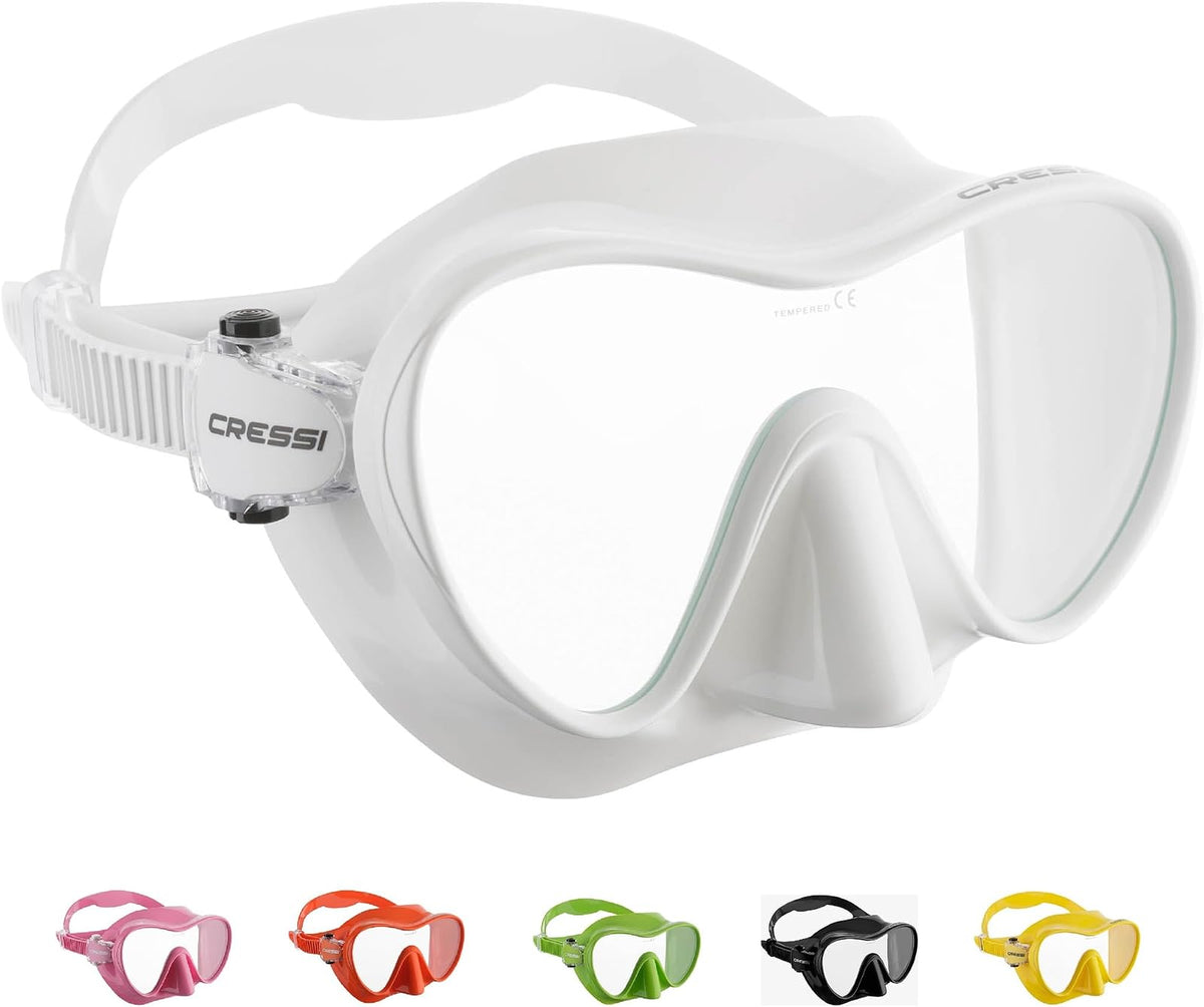 Cressi F1, Scuba Diving Snorkeling Frameless Mask - Perfect Seal Silicone Skirt - Cressi: Quality Since 1946