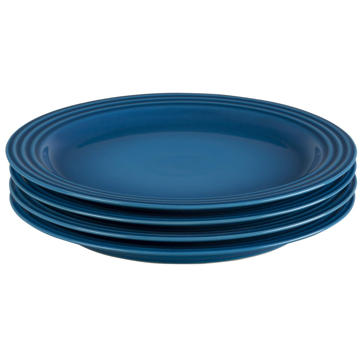 Le Creuset Juego de 4 platos de gres, 10.5 pulgadas cada uno, Marsella