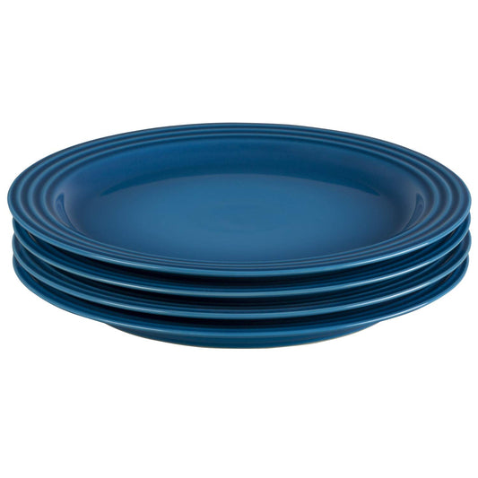 Le Creuset Juego de 4 platos de gres, 10.5 pulgadas cada uno, Marsella