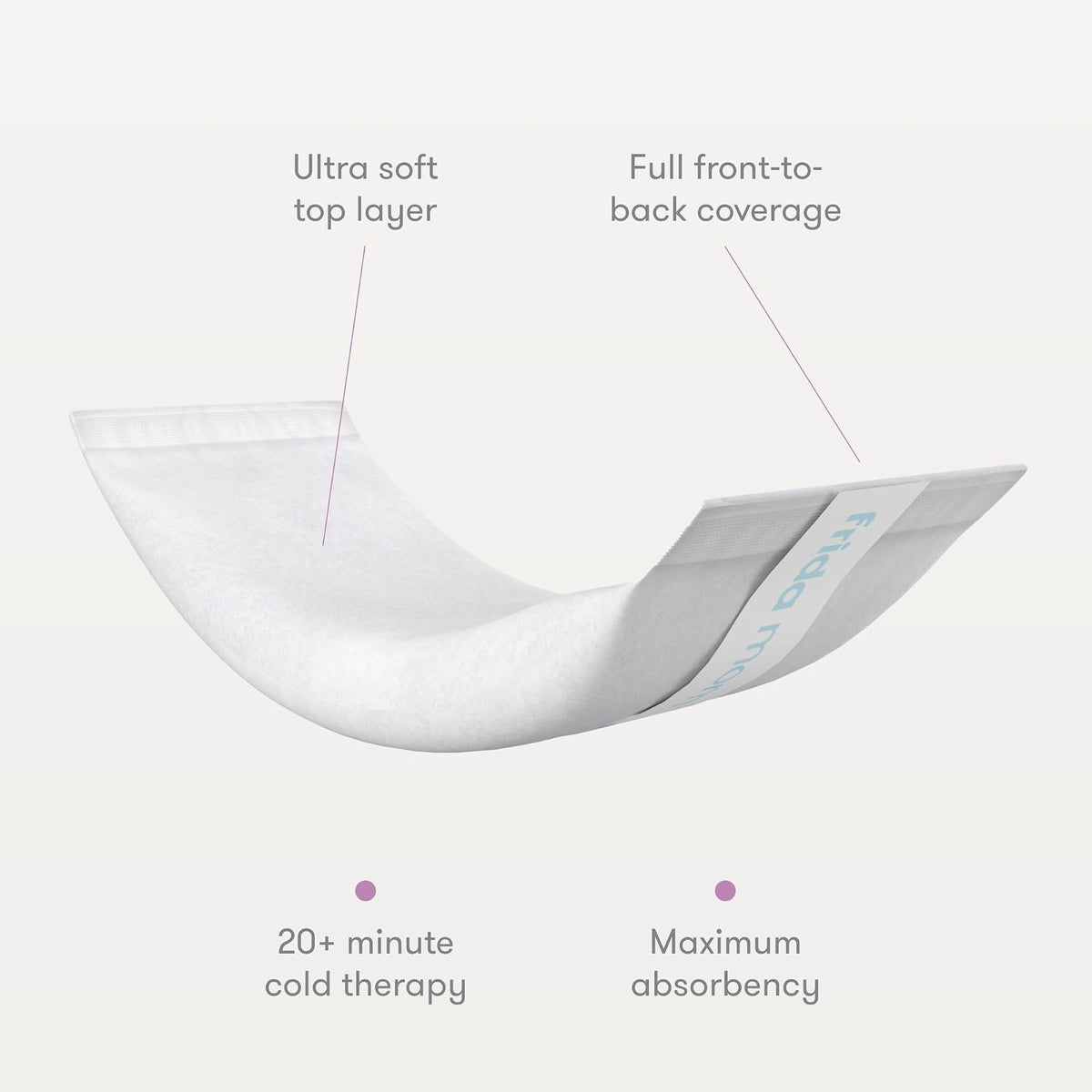 Frida Mom 2-in-1 Postpartum Absorbent Frida Mom Postpartum Perineal Ice Maxi Pads | Instant Cold Therapy Packs and Absorbent Maternity Pad in One Ready-to-use Padsicle for After Birth