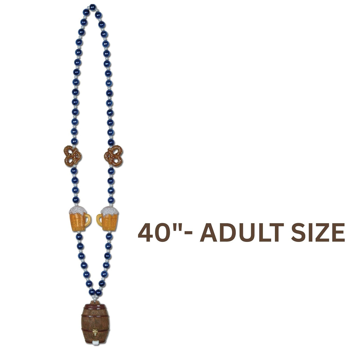 Beistle 50949 Oktoberfest Beads with Keg Medallion, 40 inch
