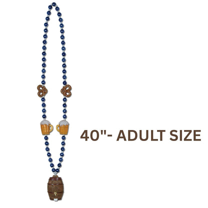 Beistle 50949 Oktoberfest Beads with Keg Medallion, 40 inch