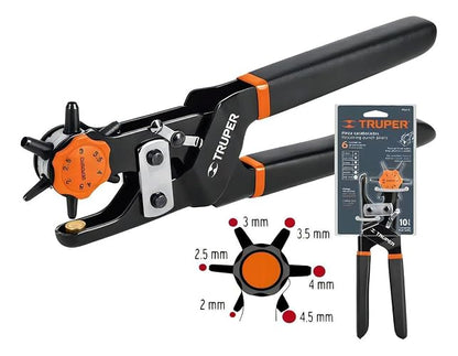 Truper PSA-9, Pinza sacabocados, mango ergonómico