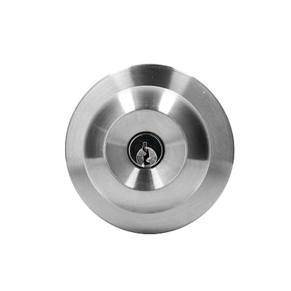 Lock Prolok 19POP Pomo cilíndrico bola función recámara, acero inoxidable, llave estándar, en caja