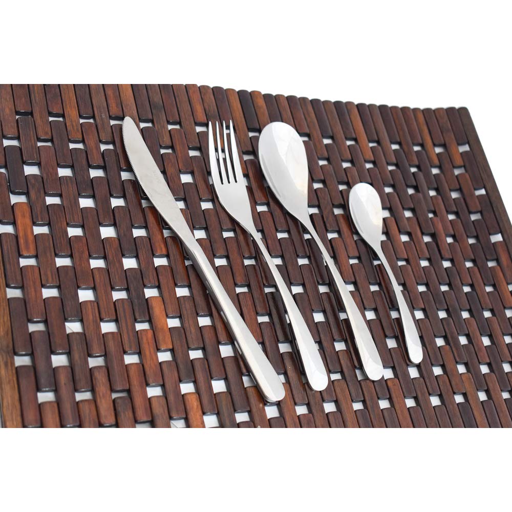Nuvó 1702-12 Estocolmo Juego de Cubiertos de Acero Inoxidable para 4 Personas 16 piezas Plata