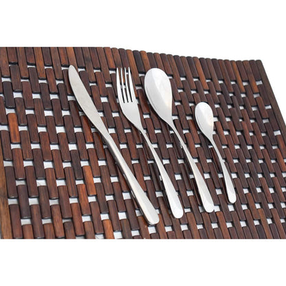 Nuvó 1702-12 Estocolmo Juego de Cubiertos de Acero Inoxidable para 4 Personas 16 piezas Plata