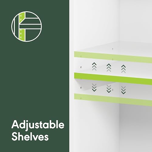 Furinno Jaya Librero Organizador de 5 Estantes para Sala, Oficina o Recámara, Color Espresso