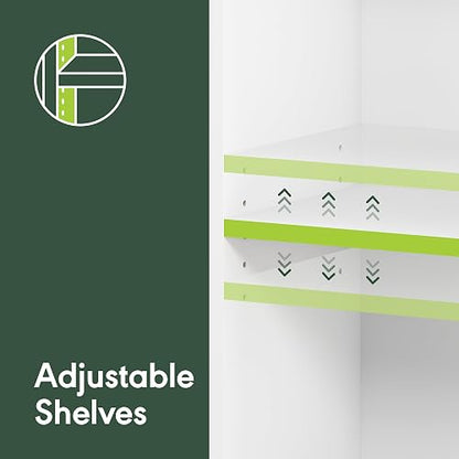 Furinno Jaya Librero Organizador de 5 Estantes para Sala, Oficina o Recámara, Color Espresso