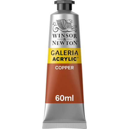 Winsor & Newton Galeria Pintura Acrílica, Tubo de 60 ml - Cobre (Copper 214) - Tubo de 60 ml