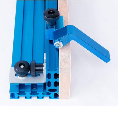 POWERTEC 71488 - Valla multipista en T con medición láser de derecha a izquierda, 3 pulgadas de alto x 24 pulgadas de largo