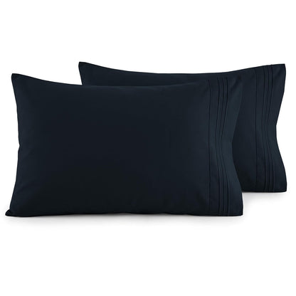 Fundas de Almohada Elegant Comfort de Microfibra Set de 2 - blanco - Standard - Queen Size