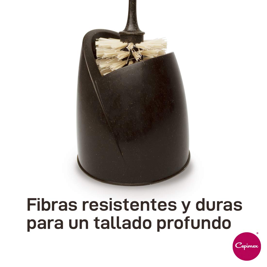 Cepimex, Set de 3 Piezas de Cepillo para WC con Tazón a base de Agave