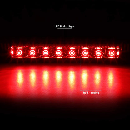 DNA MOTORING 3BL-DJOU09-LED-RD Luz de freno LED de tercera cola [compatible con Dodge Journey 10-16]