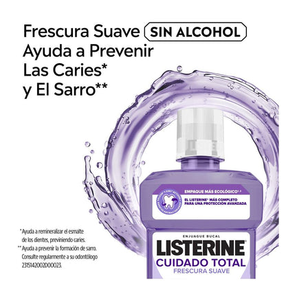 Listerine Enjuague Bucal Cuidado Total Zero Alcohol 1L