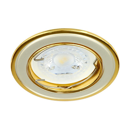 Tecnolite - Lámpara Downlight Empotrable Dirigible, Potencia Máx. 6 W, Base GX5.3, Foco MR16 no incluido