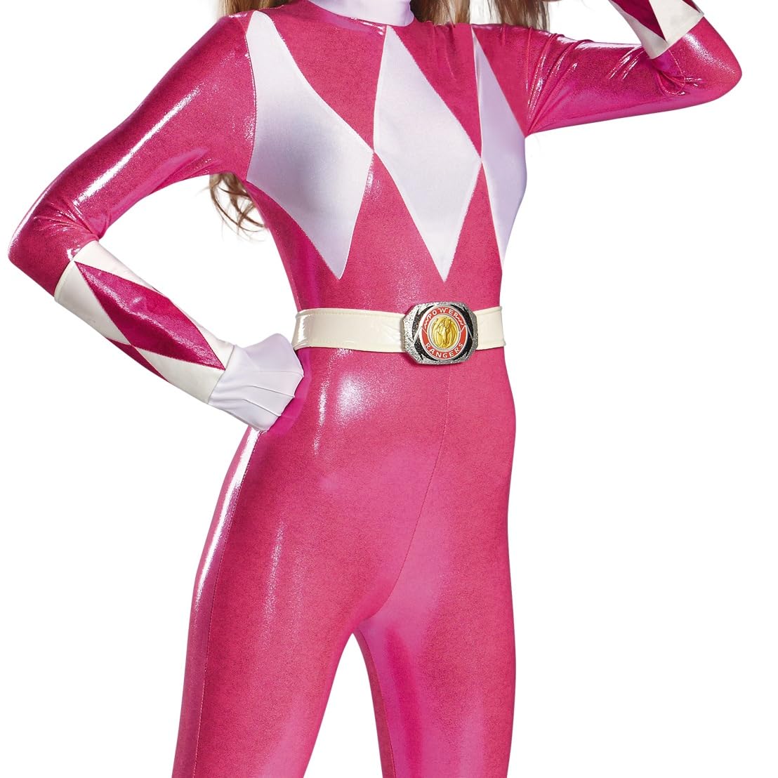 Disguise Sabans Mighty Morphin Power Rangers Rosa Ranger Sassy Bodysuit Disfraz, Color Multi, Talla Pequeño/4-6