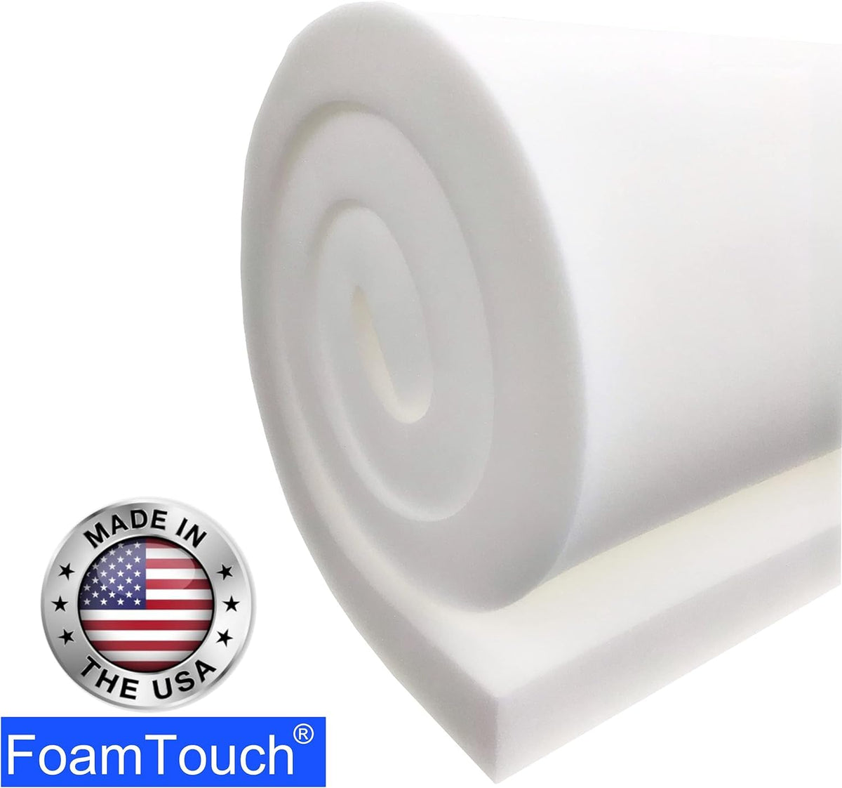 FoamTouch - Colchón de literas para autocaravana y caravana de 36 pulgadas de ancho x 72 pulgadas de largo, con espuma viscoelástica de gel, sin funda
