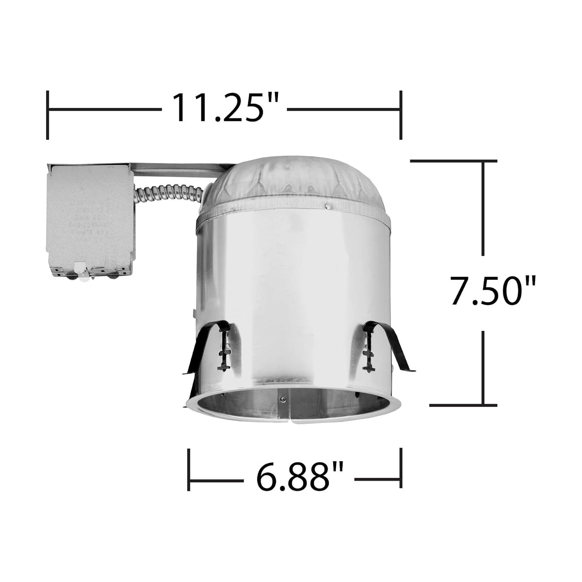 NICOR Lighting 6-Inch IC Rated Line-Voltage Airtight Remodel Housing (17003AR)