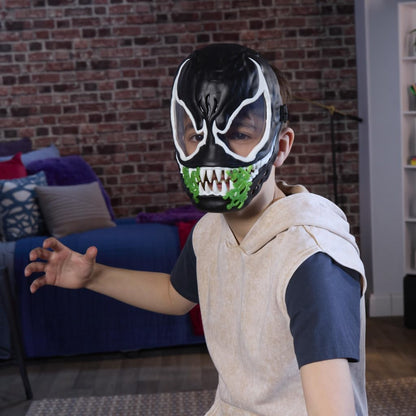 Hasbro Marvel Spider-Man VenomVersus - Máscara de Juguete Fluorescente con Sonido para Cosplay y Juegos de rol para niños y niñas a Partir de 5 años