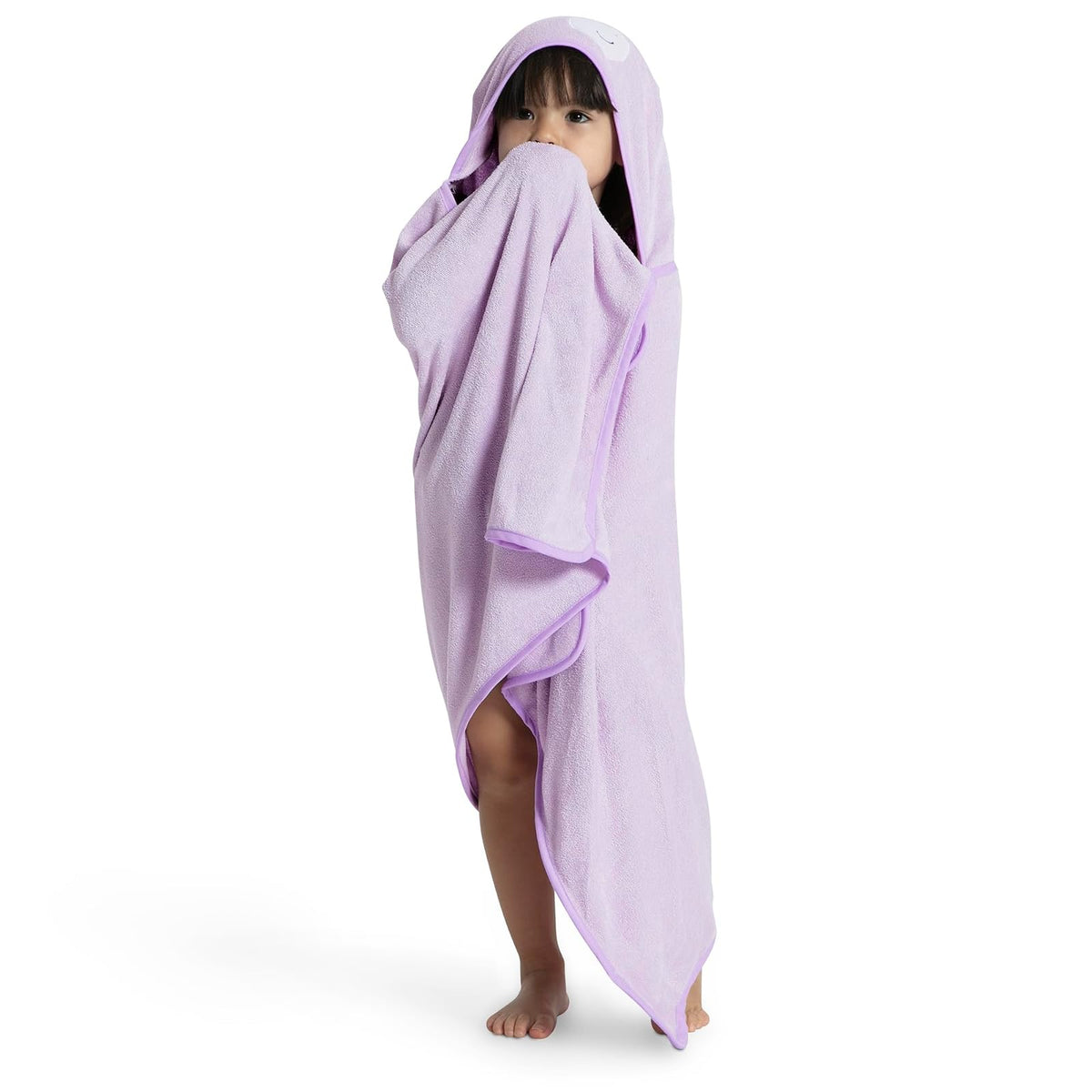 Delta Children Toalla Infantil con Capucha y Bolsillos - Súper Suave y Absorbente - Gran Regalo para Niños y Niñas - Diseño: Unicornio Lila