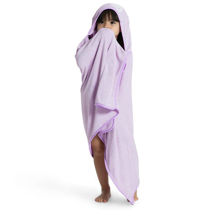 Delta Children Toalla Infantil con Capucha y Bolsillos - Súper Suave y Absorbente - Gran Regalo para Niños y Niñas - Diseño: Unicornio Lila