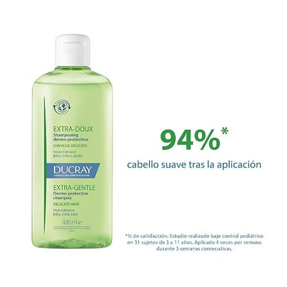 DUCRAY, Extra Suave, Shampoo de Uso Diario, Fórmula Biodegradable, Para Bebés, Niños y Adultos, 200ml